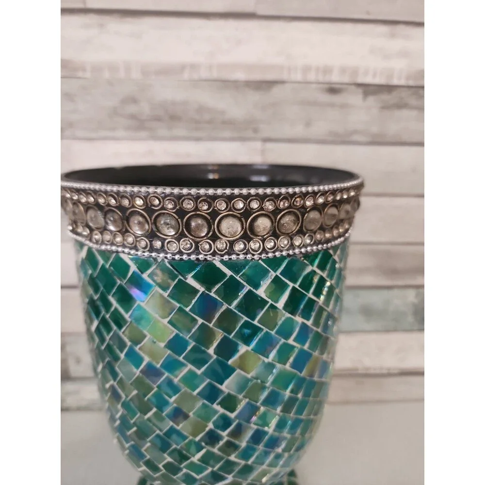 Mosaic Hurricane Vase / Candle Holder